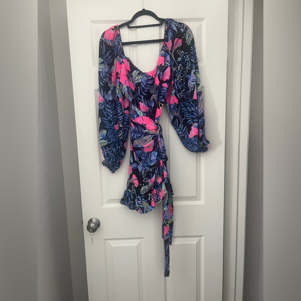NWT Lilly Pultizer Lila Wrap Dress Size 10